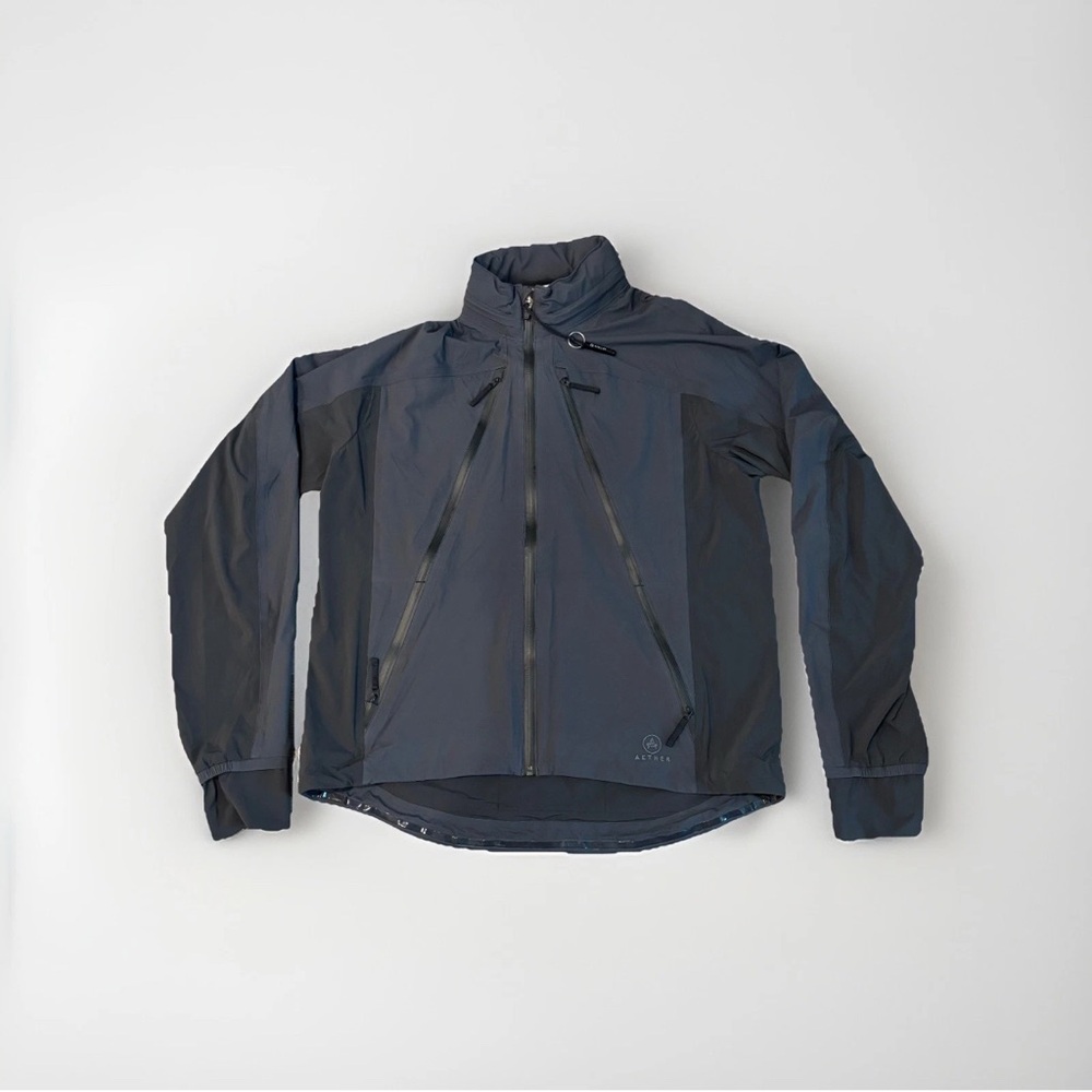 Aether Jacket Men Performance Hooded Full Zip Long Sleeve Nylon Size 4 / XL
